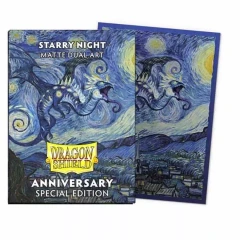 Starry Night Matte Dual Art Dragon Shield Sleeves 100 ct